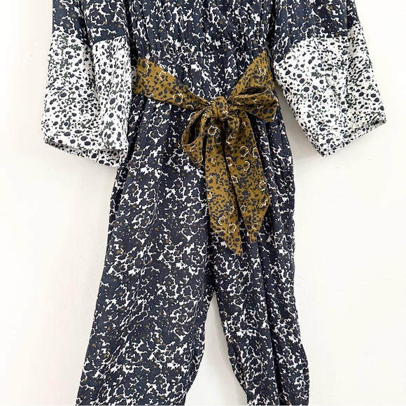 Apiece Apart Meru Wrap Jumpsuit in Multi Floral - Picture 7 of 16